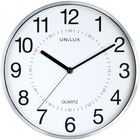Unilux Clock Aria, Metal Grey
