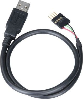 Akasa intern 5-pin USB till extern Typ A Ha, 0,4m