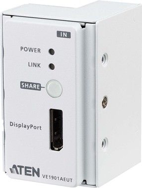 ATEN DisplayPort HDBaseT-Lite Transmitter with EU Wall Plate / PoH