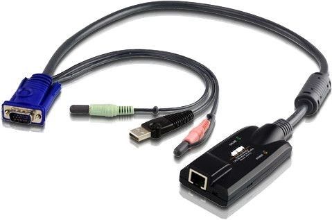 ATEN USB - VGA to Cat5e/6 KVM Adapter Cable (CPU Module),w/Audio & VM