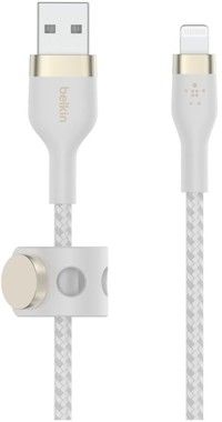 Belkin BOOST CHARGE USB-A to LTG_Braided Silicon, 1m, White