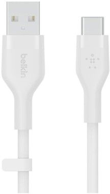 Belkin BOOST CHARGE USB-A to USB-C Silicon 3m, White