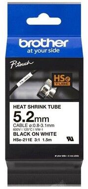 Brother HSe tape 5,8mmx1,5m black/white