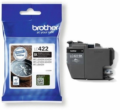 Brother LC422BK black ink cartridge 550 pag.