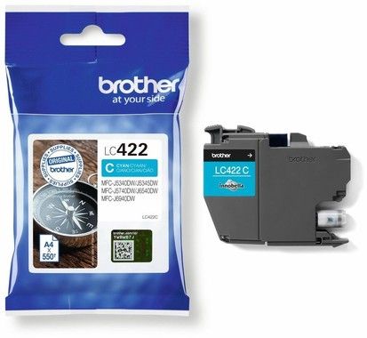 Brother LC422C cyan ink cartridge 550 pag.