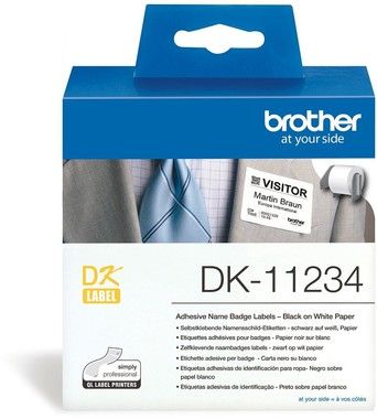 Brother Pre-cut visitor badge for clothing 86x60 mm