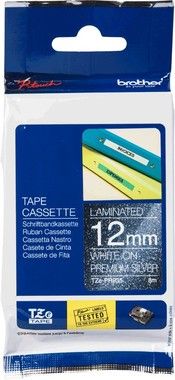 Brother TZe-PR935 12mm x 8m tape white on silver