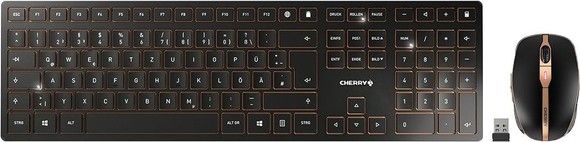 CHERRY DW 9000 SLIM, trdlst tangentbord & mus, uppladningsbart Retai