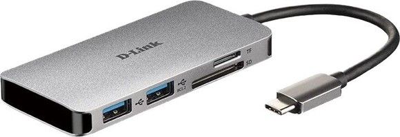 D-link 6-in-1 USB-C Hub with HDMI/Card Reader/Power Delivery