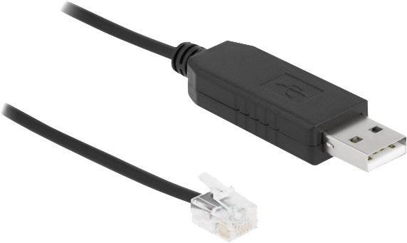 De-lock Delock Adapter cable USB Type-A to Serial RS-232 RJ12 with ESD potecti