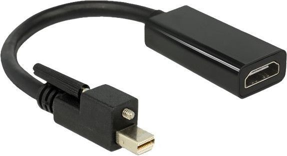 De-lock Delock Adapter mini DisplayPort 1.2 hane med skruv > HDMI hona 4K akti