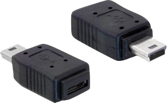 De-lock Delock Adapter USB mini male to USB micro-A+B female