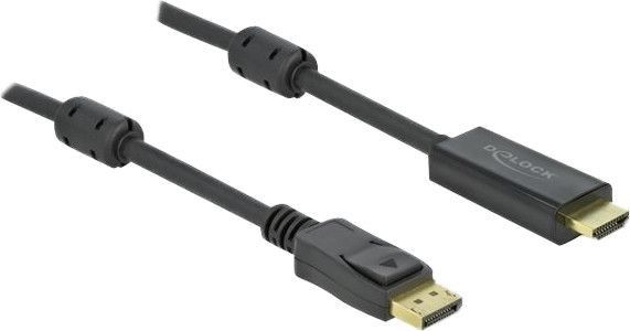 De-lock Delock Aktives DisplayPort 1.2 zu HDMI Kabel 4K 60 Hz 2 m