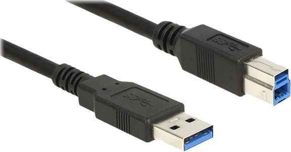 De-lock Delock Cable USB 3.0 Type-A male > USB 3.0 Type-B male 5.0 m black