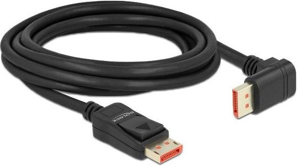 De-lock Delock DisplayPort cable male straight to male 90 downwards 8K 60Hz 3