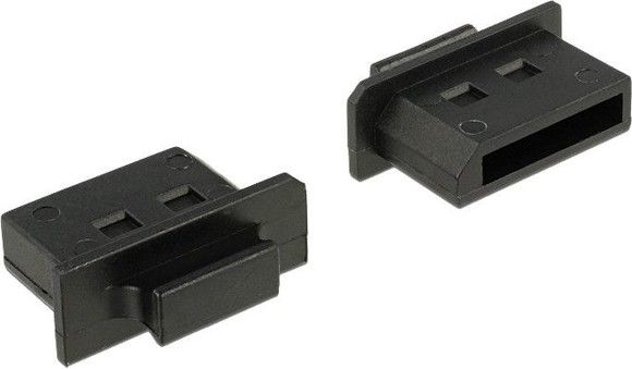 De-lock Delock Dust Cover for DisplayPort female with grip 10 pieces black