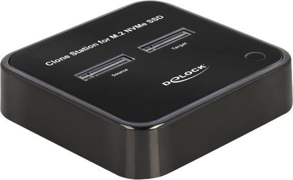 De-lock Delock M.2 Docking Station for 2 x M.2 NVMe PCIe SSD with Clone functi