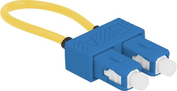 De-lock Delock Optical Fiber loopback Adapter SC / UPC singlemode blue