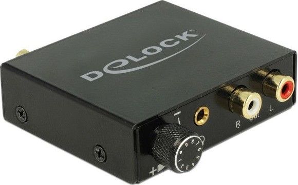 De-lock Digital ljudkonverter till Analog HD med hrlursfrstrkare