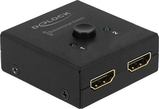 De-lock HDMI 2 - 1 Switch bidirectional 4K 60 Hz compact