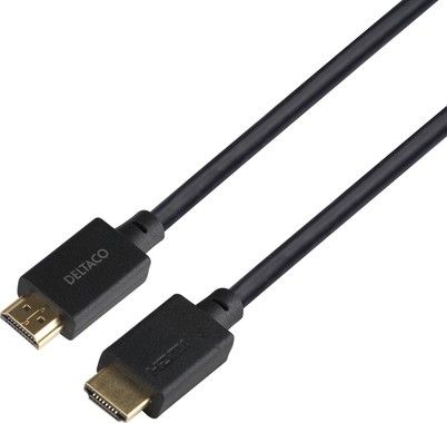 DELTACO ULTRA High Speed HDMI-cable, 48Gbps, 1m, black