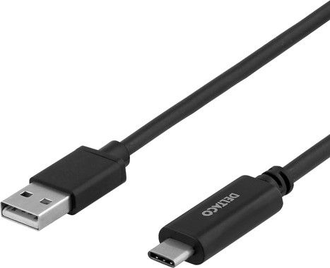 DELTACO USB2.0 cable, Typ A - Typ C 3m, black