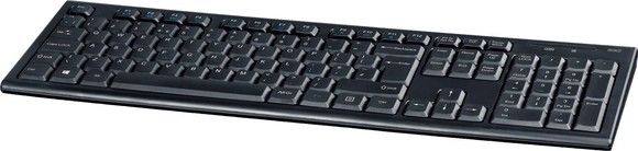 DELTACO wireless keyboard,105 keys, USB receiver, 10m range, UK layout