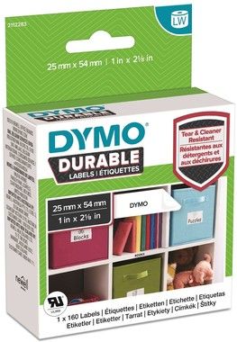 Dymo Label 25x54 Extra Strong perm white(160)