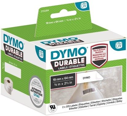 Dymo LabelWriter Durable barcode label 19mm x 64mm 2 rolls