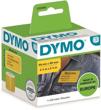 Dymo LW 54x101mm Shipping / Name Badge labels yellow