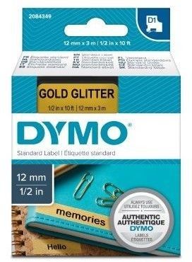 Dymo Tape D1 12mmx3m blank/gold