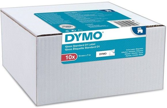 Dymo Tape D1 12mmx7m black/white (10)