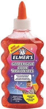 ELMER\'S 177ML GLITTER GLUE RED
