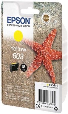 Epson T03U Yellow 603 Ink Cartridge w/alarm