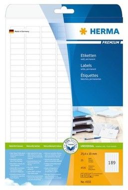 Herma etikett Premium 25,4x10 (4725)