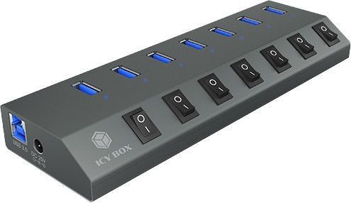 Icybox ICY BOX 7 Port USB 3.0 hub and charger