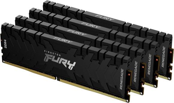 Kingston 128GB 3600MHz DDR4 CL18 DIMM (Kit of 4) FURY Renegade Black