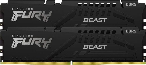 Kingston 32GB 6000MHz DDR5 CL40 DIMM (Kit of 2) FURY Beast Black