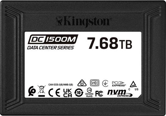Kingston 7680G DC1500M U.2 Enterprise NVMe SSD
