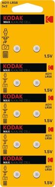 Kodak MAX AG11/LR58 alkaline battery (10 pack perforated)