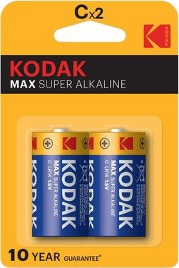 Kodak MAX alkaline C battery (2 pack)