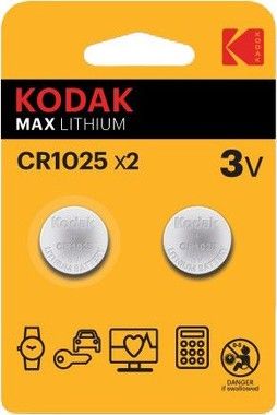 Kodak Max lithium CR1025 battery (2 pack)