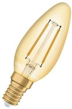 Ledvance LED 1906, Vintage candle, 22W/825 fil, Gold, E14