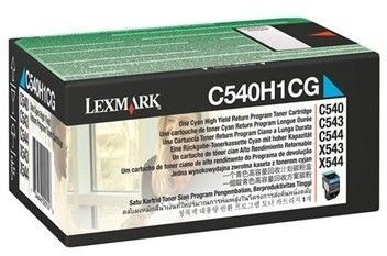 Lexmark C540/C543/C544 toner cyan return 2K