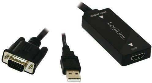 LogiLink VGA + USB-ljud -> HDMI