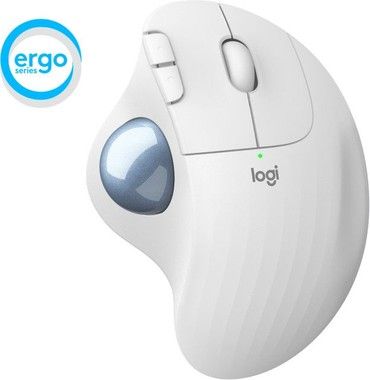 Logitech Ergo M575 Business Wireless Trackball, Off white