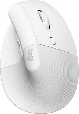 Logitech Lift Vertical Ergonomic Mouse for Business, White/G