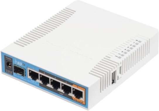 MikroTik RB962UIGS-5HACT2HN hAP ac 5xETH Gigabit-router, 1x SFP WAN