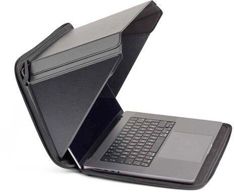 Philbert Sun Shade Privacy Vegan Leather Sleeve 13\'\' MacBook, Black