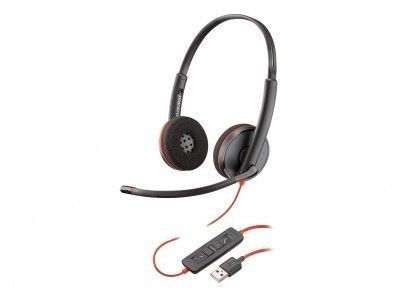 Poly C3220 BlackWire Stereo headset (USB-A), Black Cable